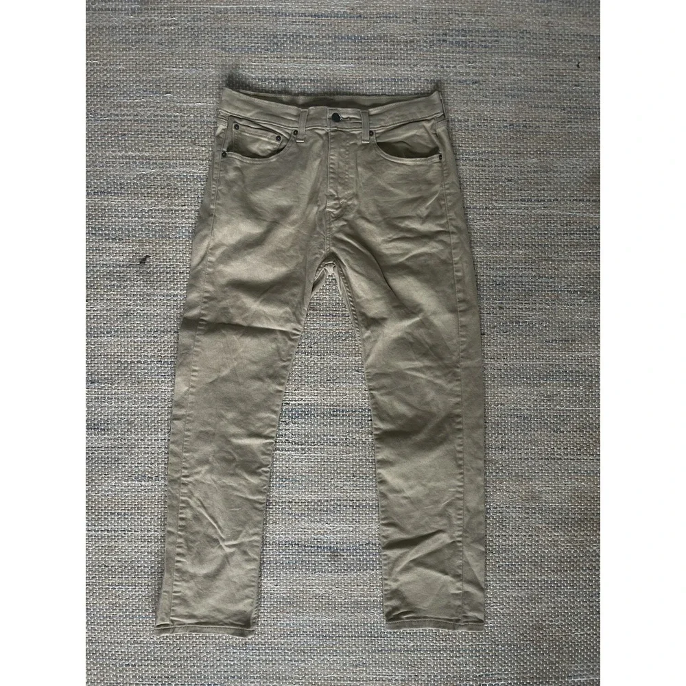 Levi Strauss 506 Comfort Straight Relax Jeans Men's 33x30 (32x28) Beige Denim